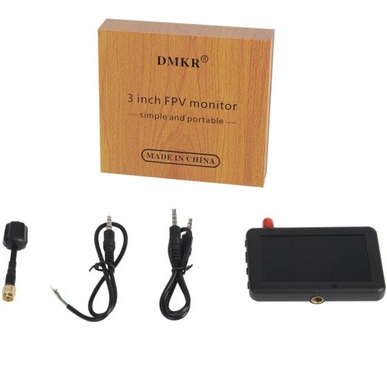 5.8G 40CH 3 Inch LCD 480x320 Auto Search Monitor Build-in Battery for RC Multicopter Drone Part